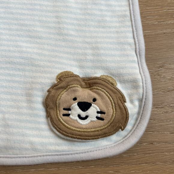 Just One You Carters Lion Striped Double Sided Lovey Security Blanket 31" X 24" - Picture 3 of 4